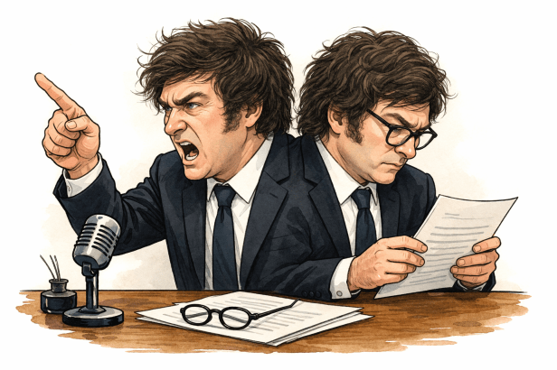 El descontrol guionado de&nbsp;Milei